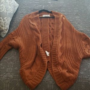 Burnt Orange oversized Cardigan
